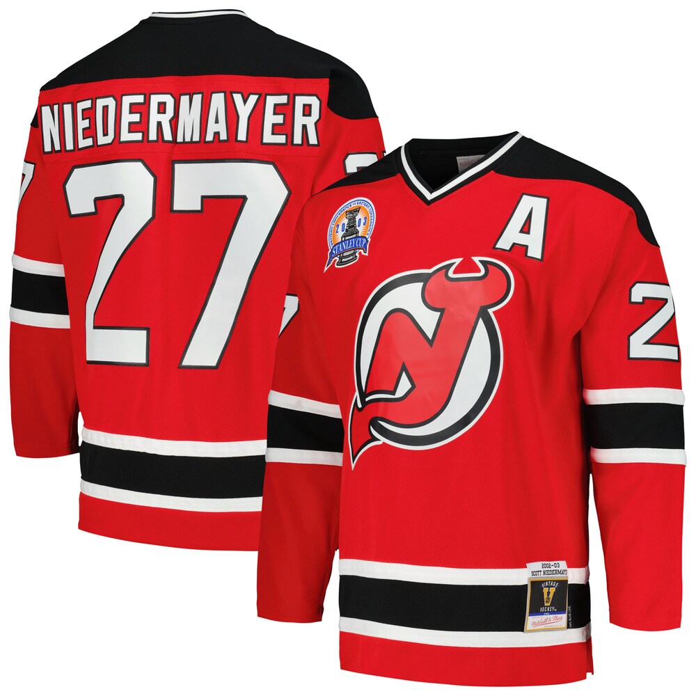 Scott Niedermayer New Jersey Devils Mitchell & Ness  2002/03 Blue Line Player Jersey - Red