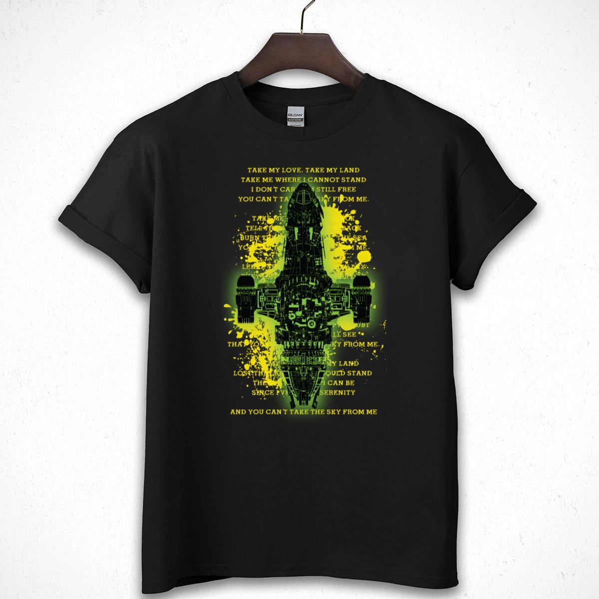 Serenity Ship Sci-Fi Space Western Quote Graphic T-Shirt