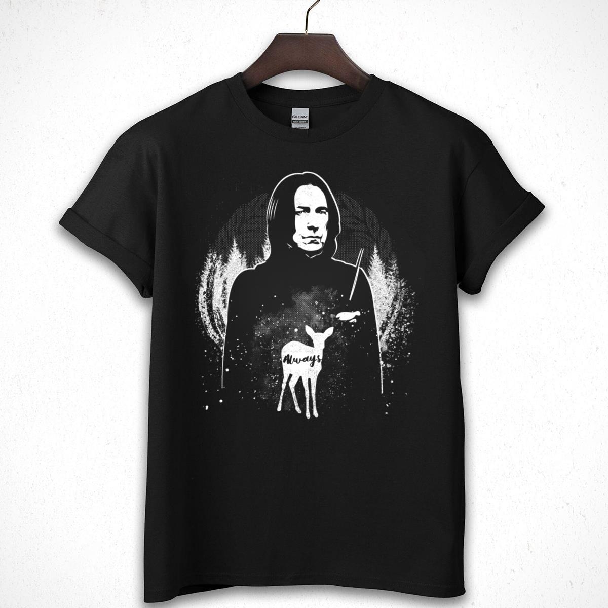Severus Snape Always Deer Graphic Tee - Wizarding World Inspired T-Shirt