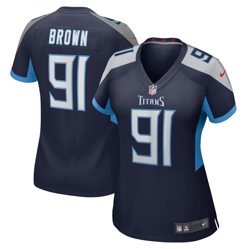 Shakel Brown Tennessee Titans Nike Women's  Game Jersey -  Navy