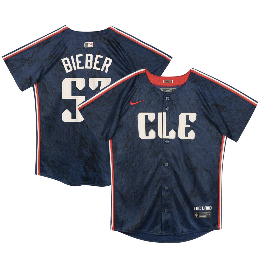 Shane Bieber Cleveland Guardians Preschool 2024 City Connect Limited Jersey - Navy