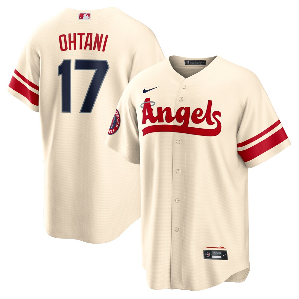 Shohei Ohtani Los Angeles Angels Nike City Connect Replica Player Jersey - Cream