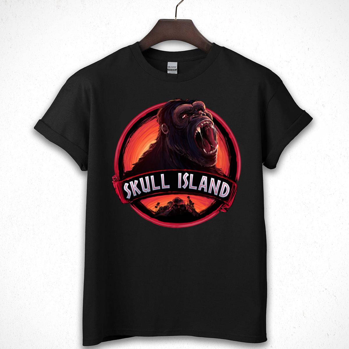 Skull Island King Kong Graphic Tee, Monster Film, Horror T-Shirt