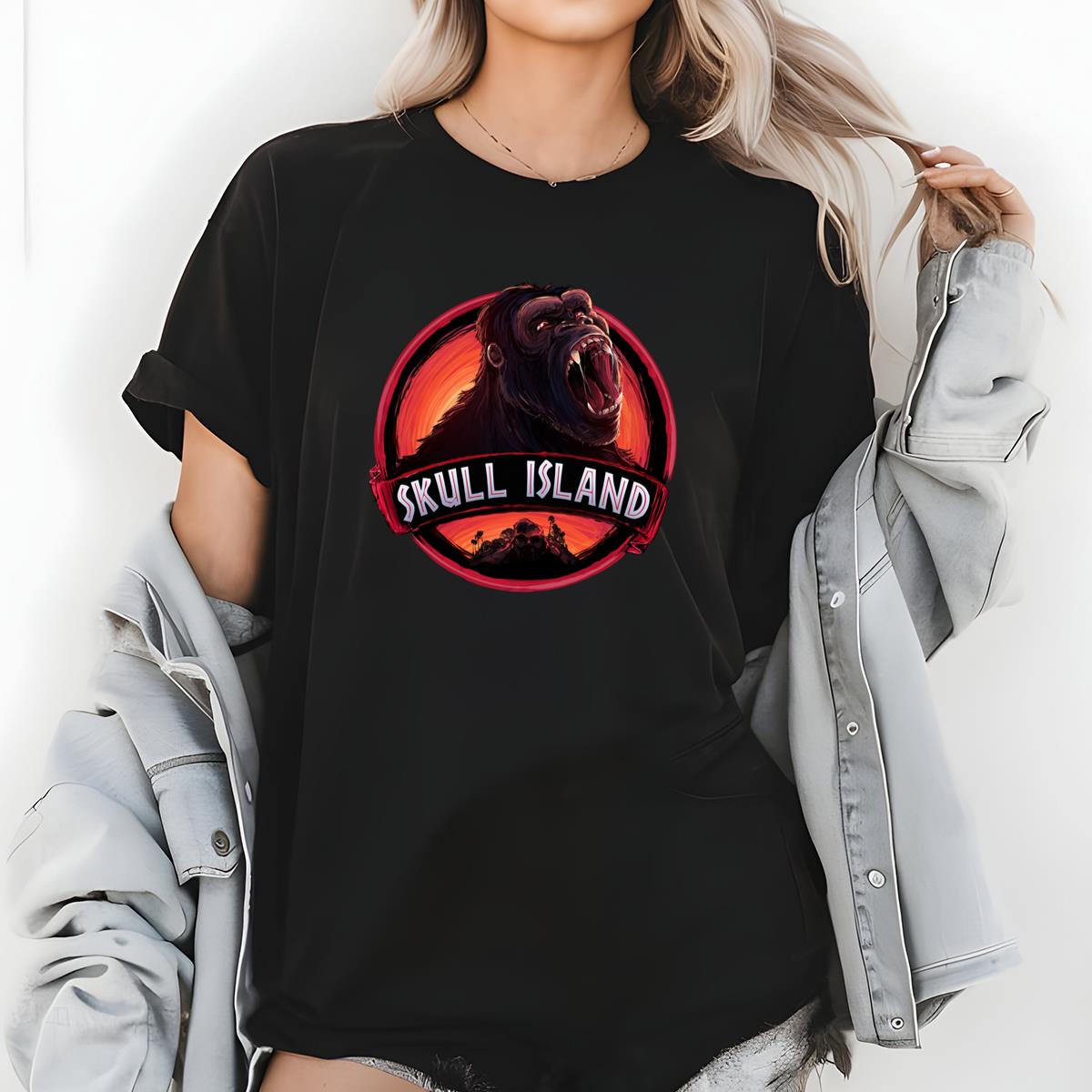 Skull Island King Kong Graphic Tee, Monster Film, Horror T-Shirt
