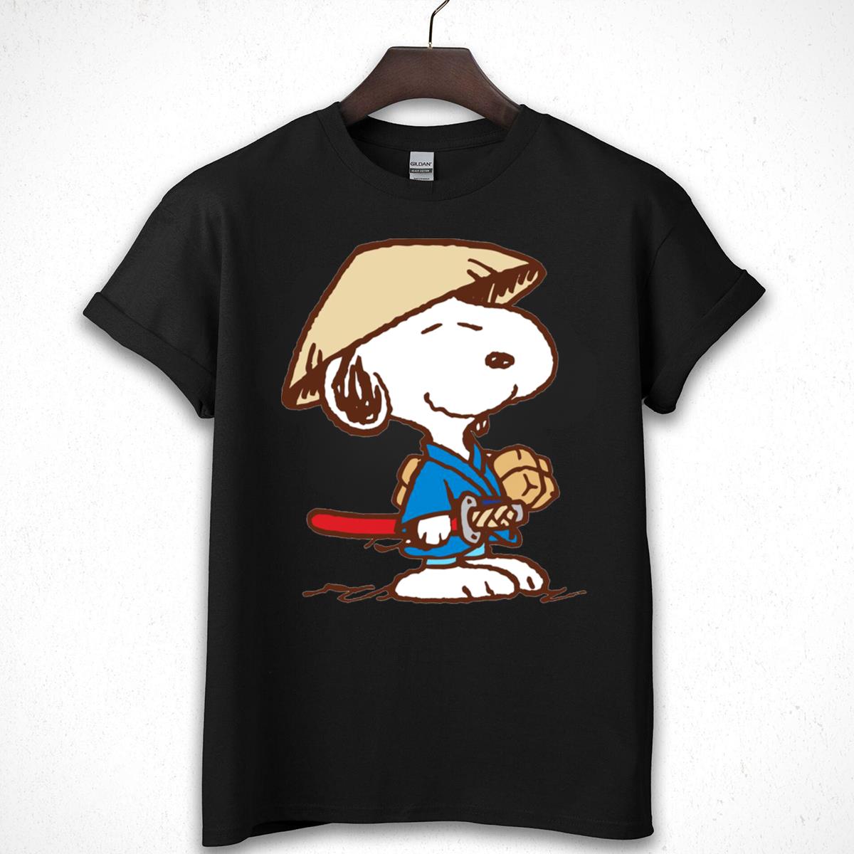 Snoopy Samurai Warrior Graphic T-Shirt
