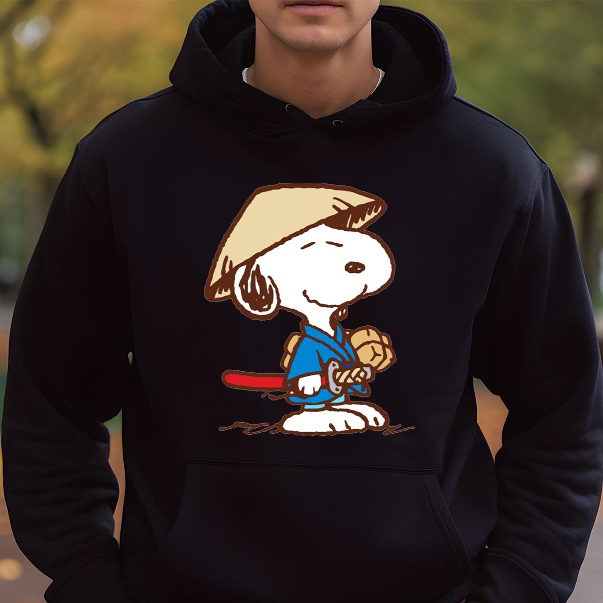 Snoopy Samurai Warrior Graphic T-Shirt