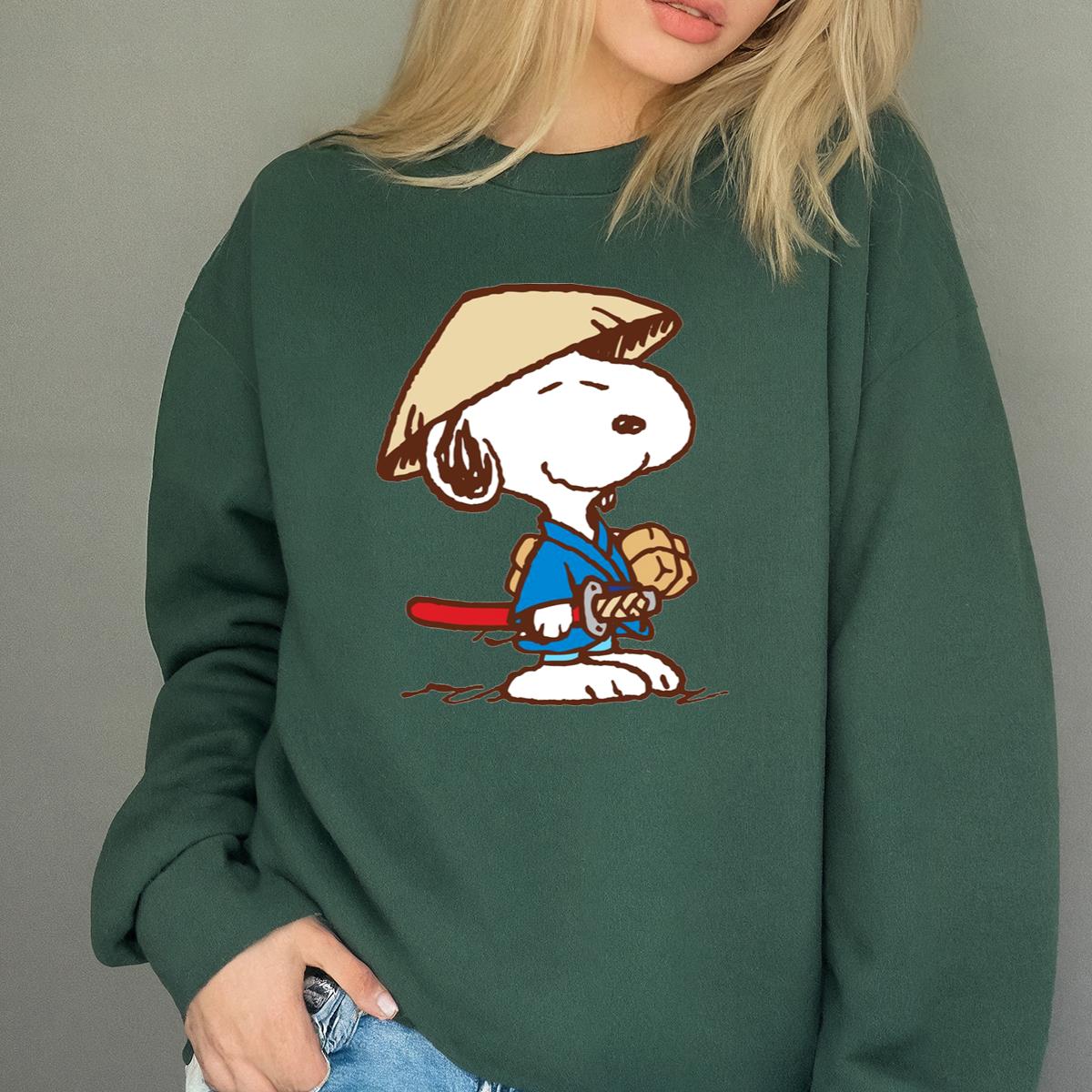 Snoopy Samurai Warrior Graphic T-Shirt