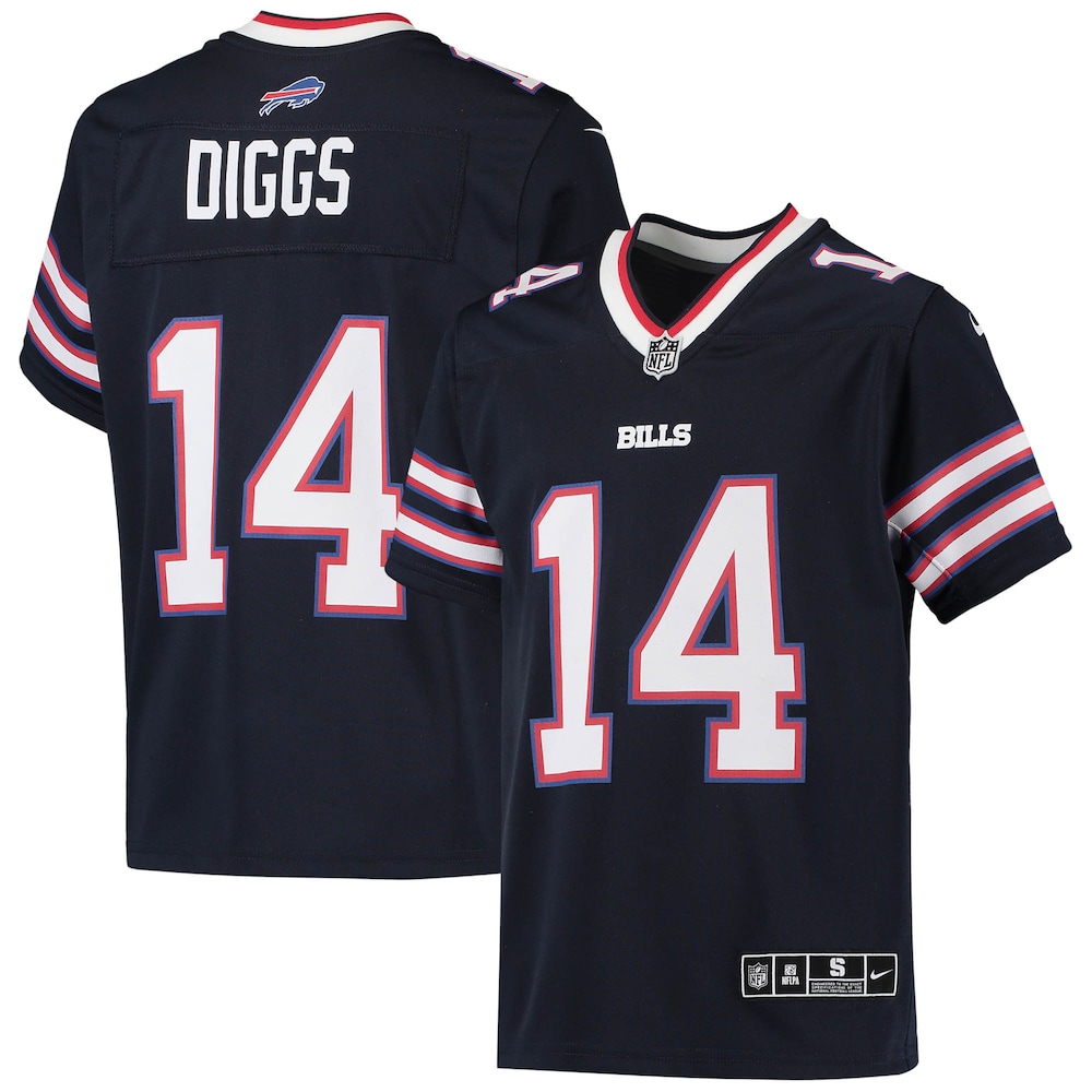 Stefon Diggs Buffalo Bills Youth Inverted Team Game Jersey - Navy