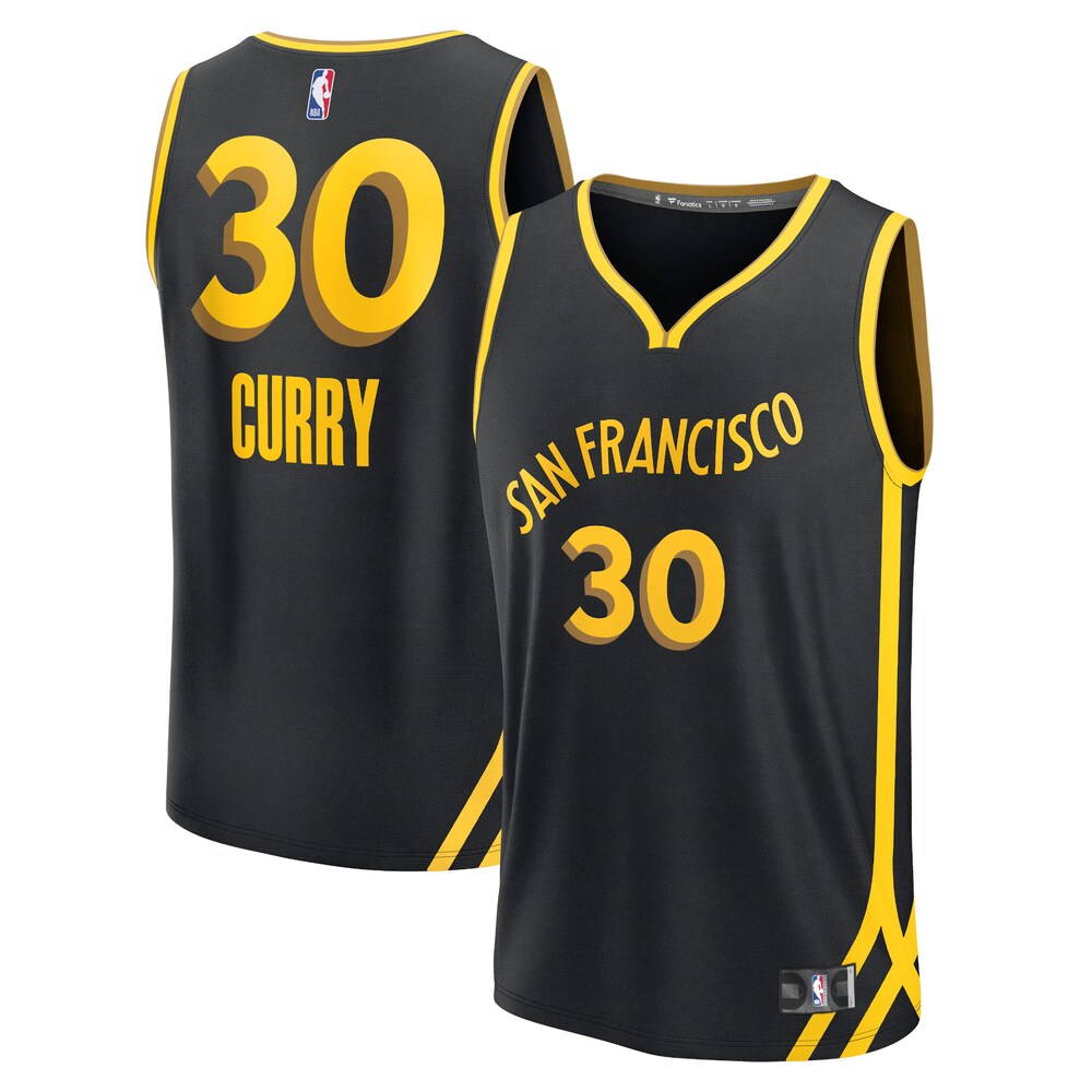 Stephen Curry Golden State Warriors Fanatics Branded Unisex 2023/24 Fast Break Jersey - Black - City Edition