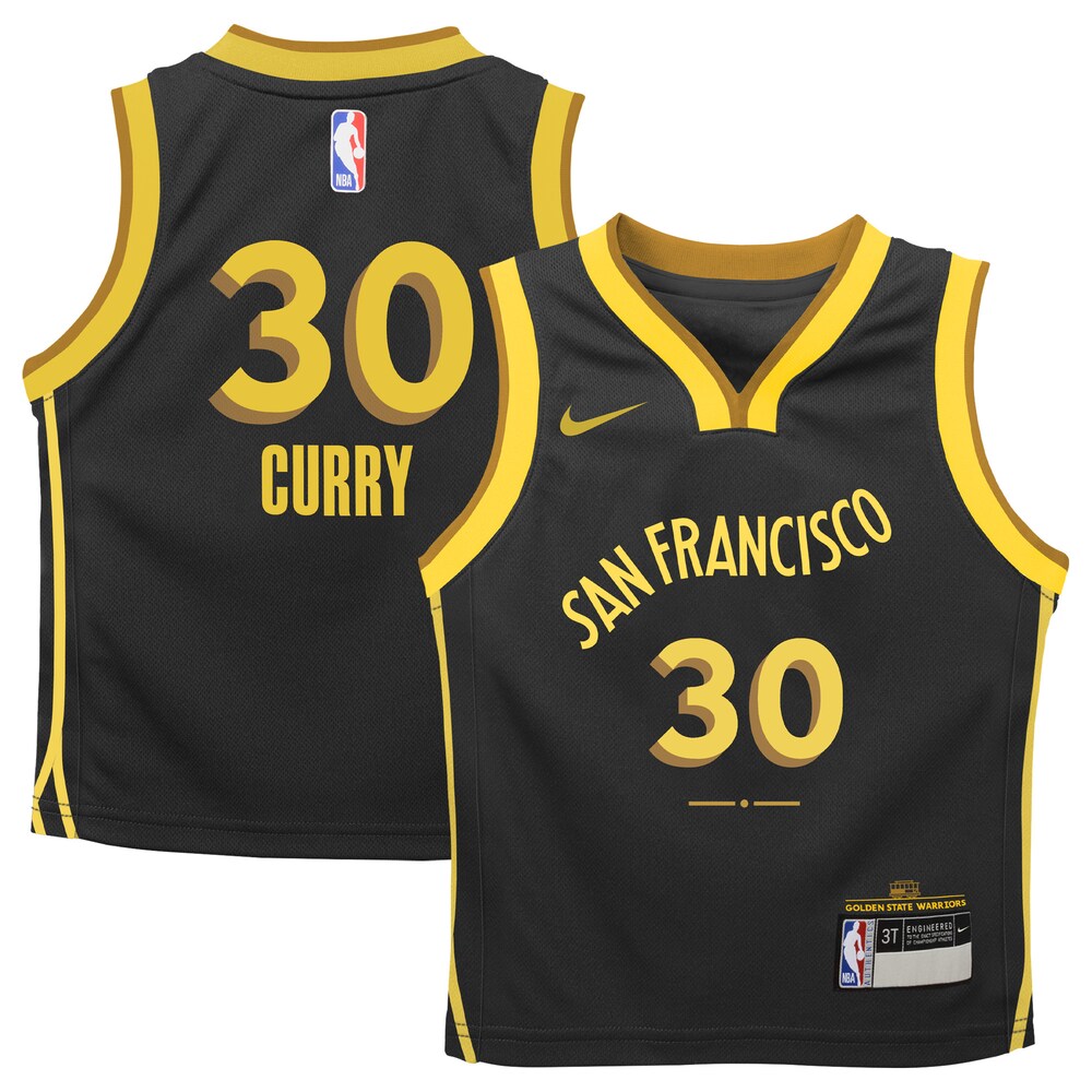 Stephen Curry Golden State Warriors Nike Infant 2023/24 Swingman Replica Jersey - City Edition - Black