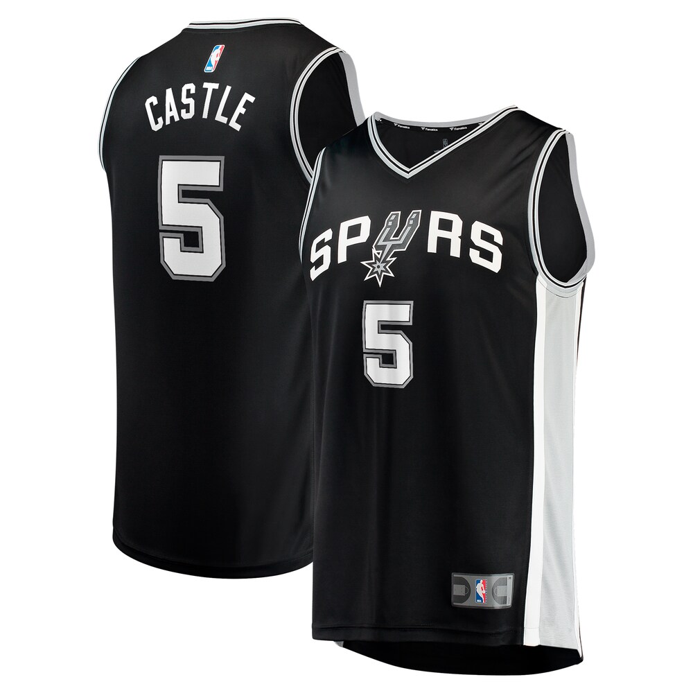 Stephon Castle San Antonio Spurs Fanatics Youth 2024 NBA Draft Fast Break Player Jersey - Icon Edition - Black