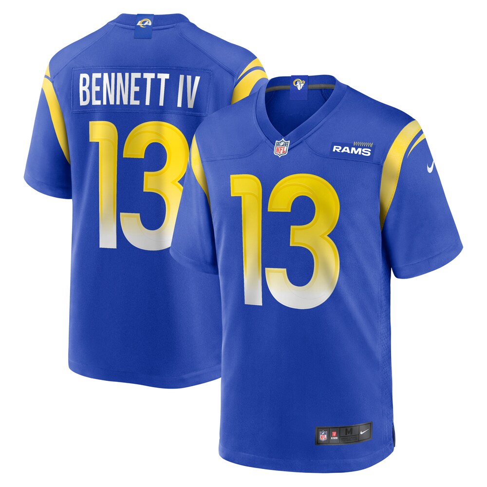 Stetson Bennett Los Angeles Rams Team Game Jersey - Royal