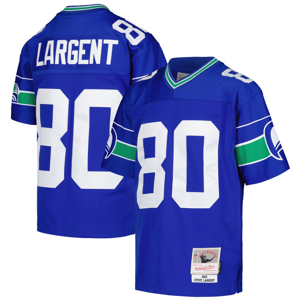 Steve Largent Seattle Seahawks Mitchell & Ness Youth 1985 Retired Player Legacy Jersey - Royal
