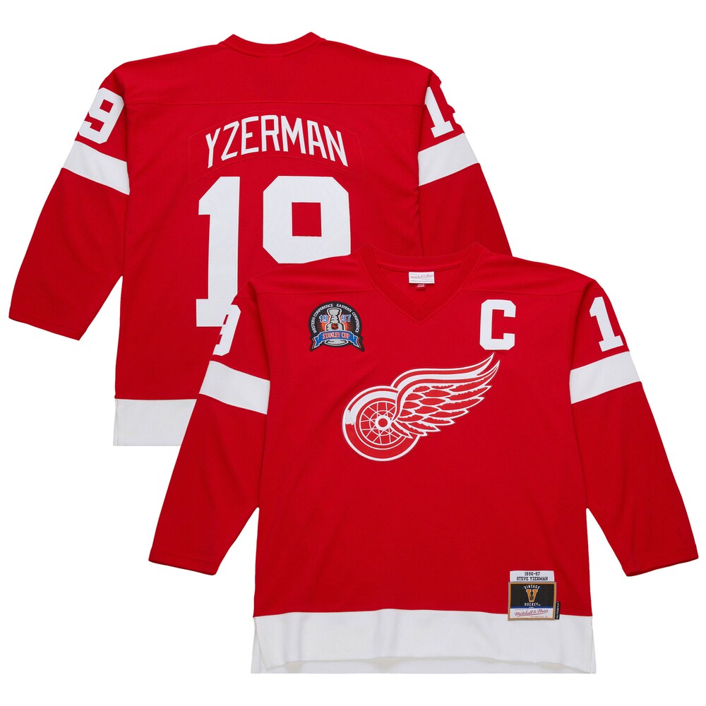 Steve Yzerman Detroit Red Wings 1996-97 Power Play Jersey - Scarlet