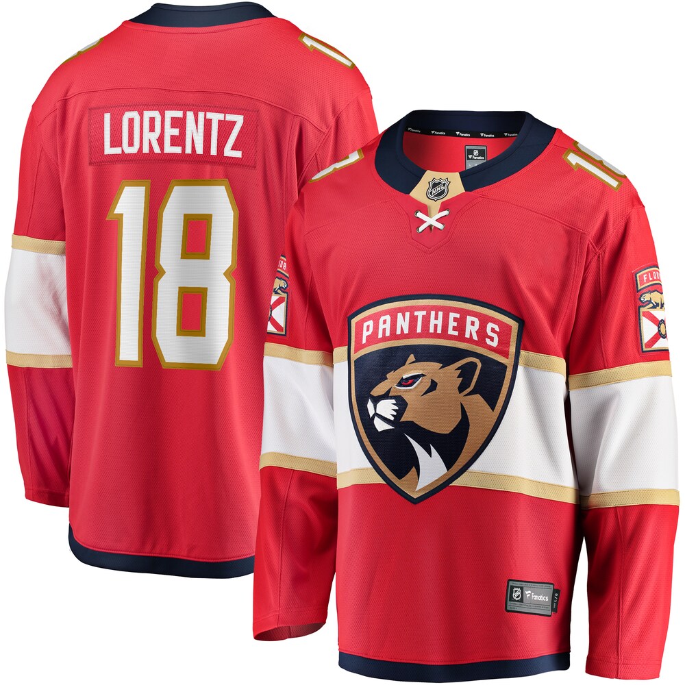Steven Lorentz Florida Panthers Fanatics Branded Home Breakaway Jersey - Red