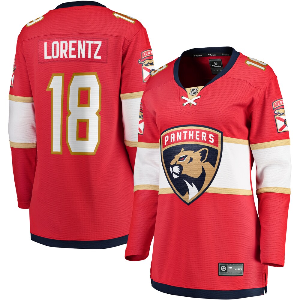 Steven Lorentz Florida Panthers Fanatics Branded Women's Home Breakaway Player Jersey - Red