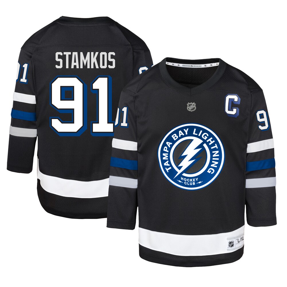 Steven Stamkos Tampa Bay Lightning Youth Alternate Replica Player Jersey - Black