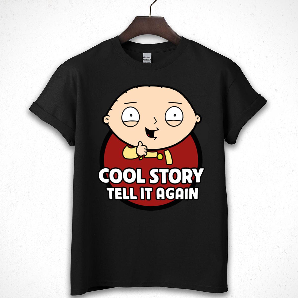 Stewie Griffin Cool Story Funny Graphic Tee
