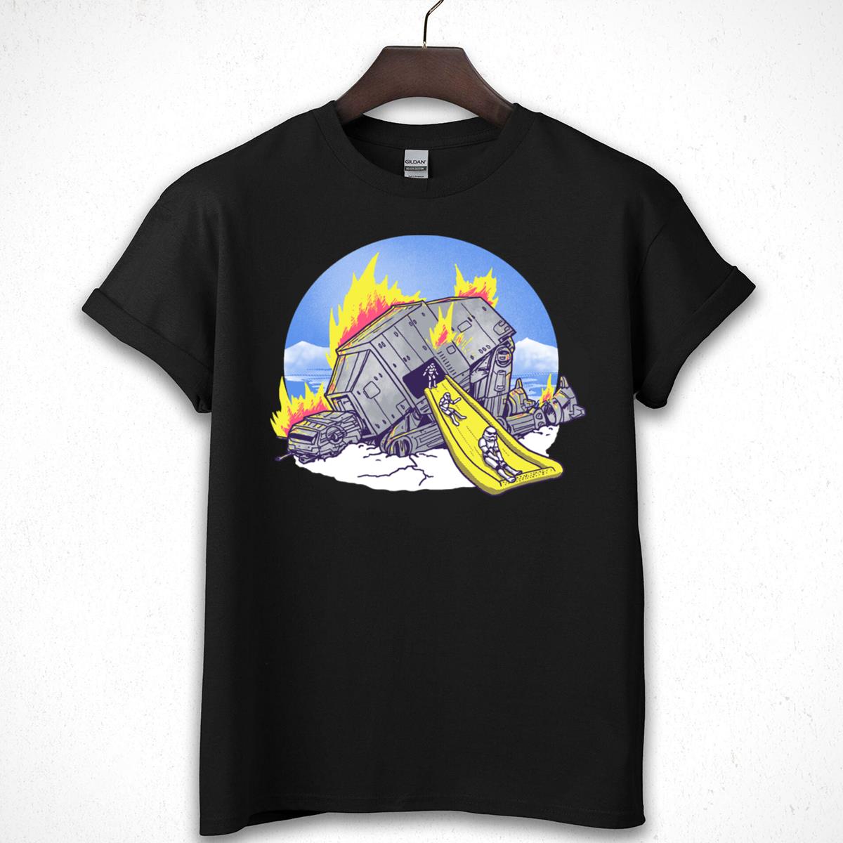 Stormtroopers AT-AT Slide Funny Graphic Tee