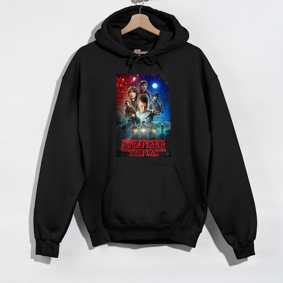 Stranger Things Characters Group Poster Graphic T-Shirt