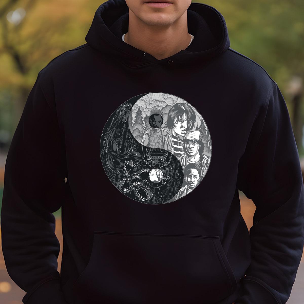 Stranger Things Yin Yang Demogorgon Graphic Tee