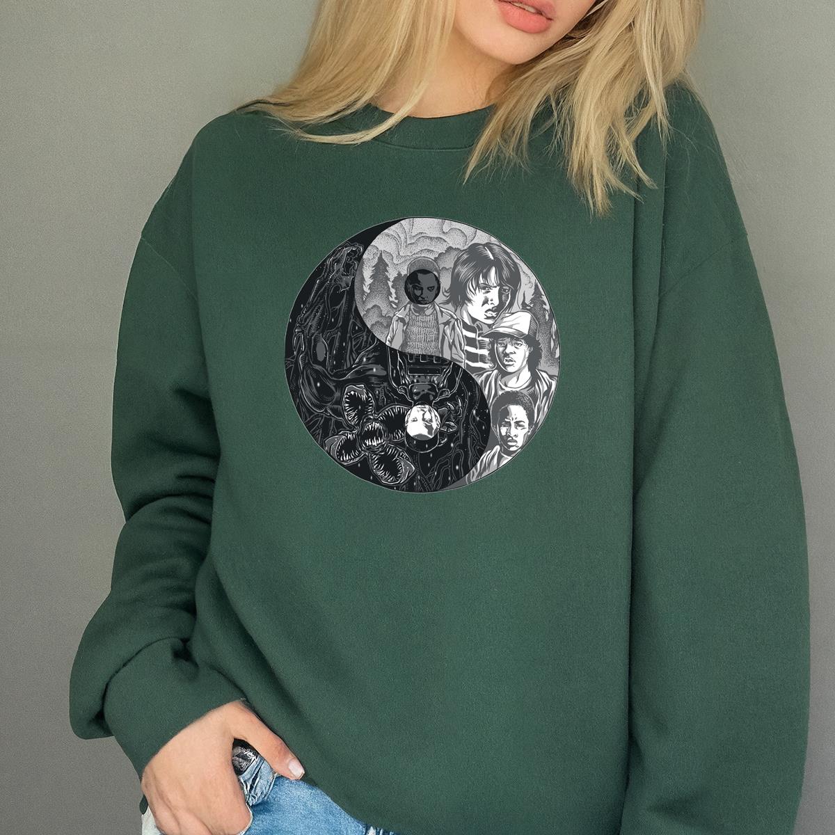 Stranger Things Yin Yang Demogorgon Graphic Tee