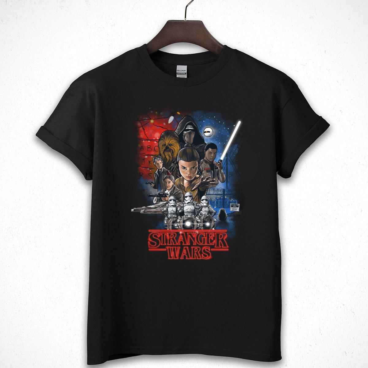 Stranger Wars Mashup Graphic T-Shirt, Sci-Fi Cool Tee