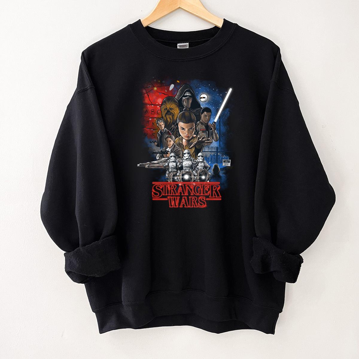 Stranger Wars Mashup Graphic T-Shirt, Sci-Fi Cool Tee