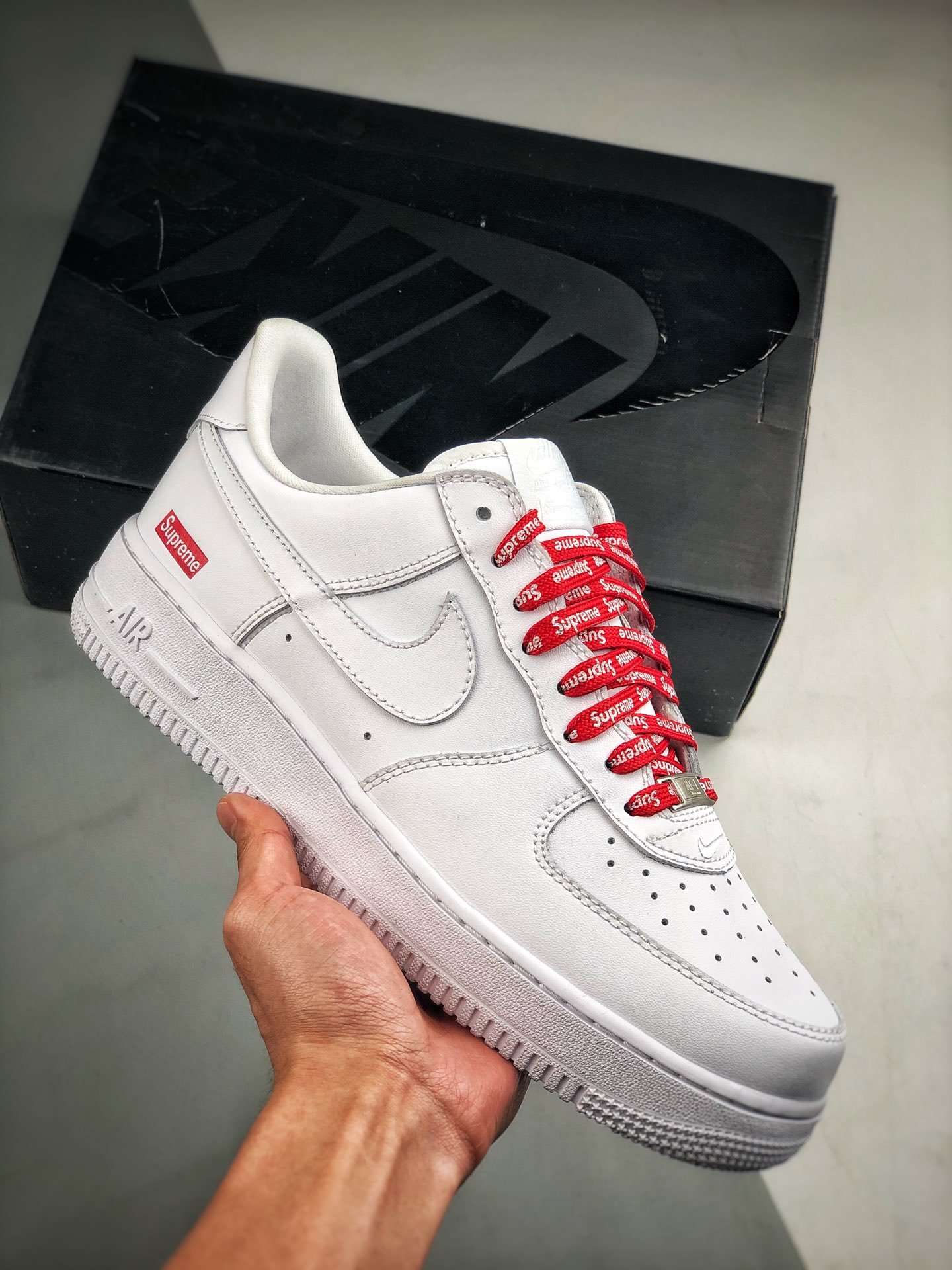 Supreme x Nike Air AF Force 1 Low White CU9225-100 Shoes