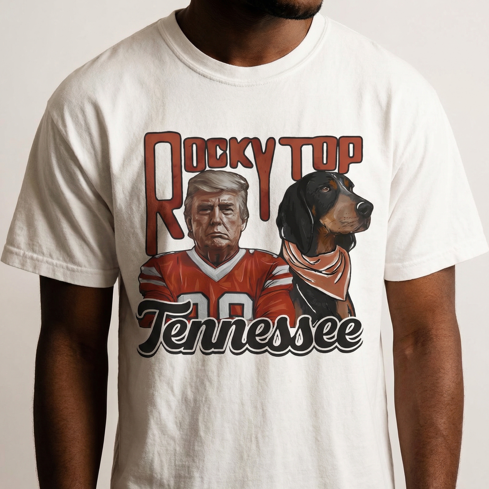 Tennessee Volunteers rocky top Donald Trump and Smoky Dog Tee