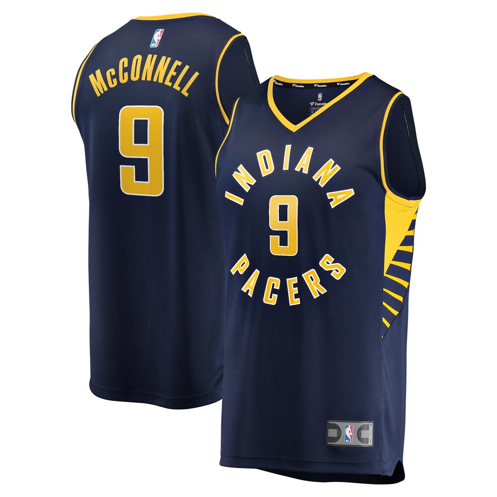 T.J. McConnell Indiana Pacers Fanatics Fast Break Player Replica Jersey - Icon Edition - Navy