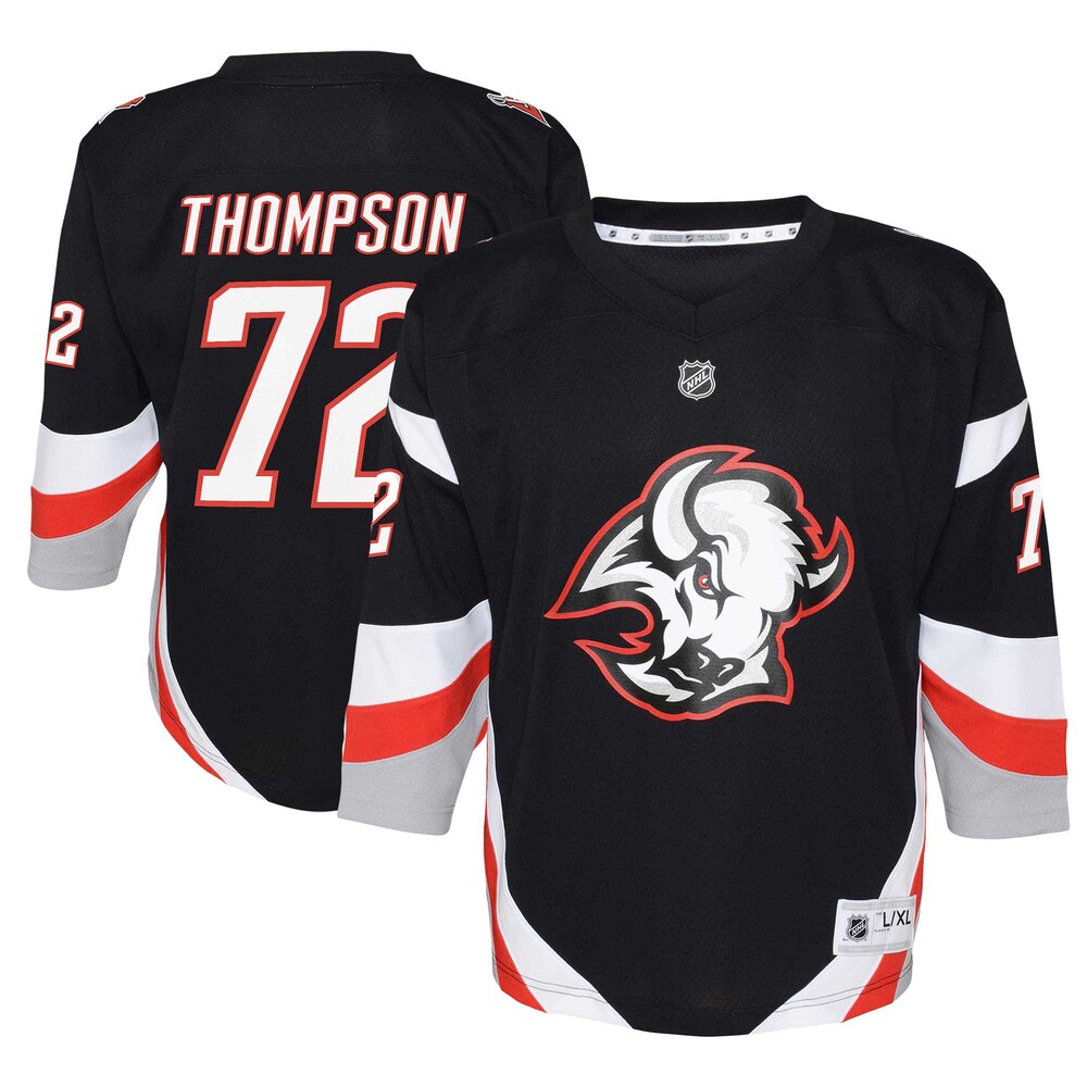 Tage Thompson Buffalo Sabres Youth  Alternate Replica Player Jersey - Black