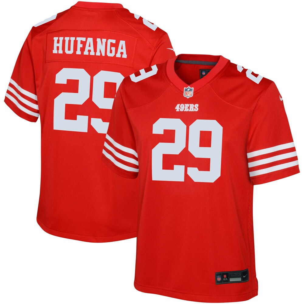 Talanoa Hufanga San Francisco 49ers Youth Game Jersey - Scarlet