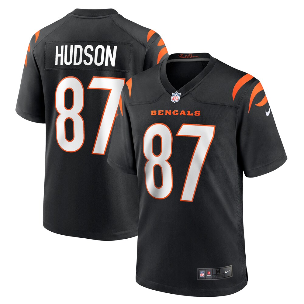 Tanner Hudson Cincinnati Bengals Home Game Player Jersey | Black