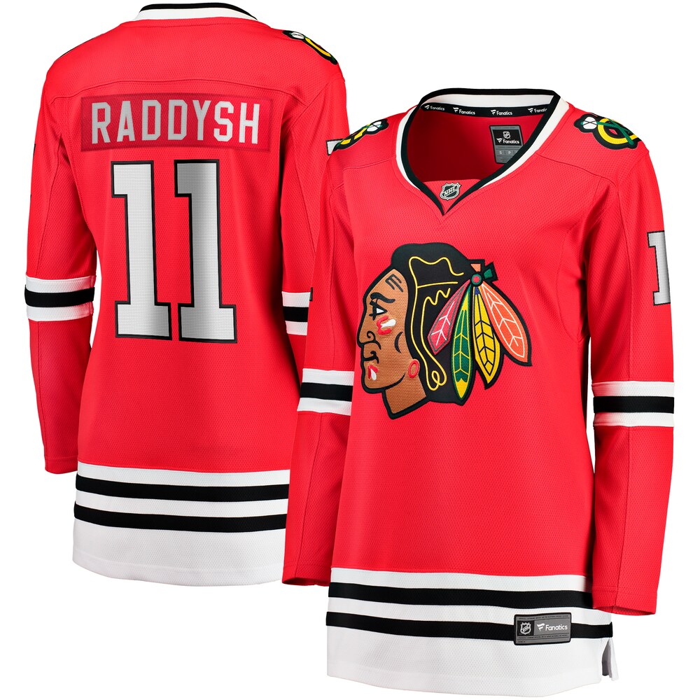 Taylor Raddysh Chicago Blackhawks Fanatics Branded Women's Home Breakaway Player Jersey - Red