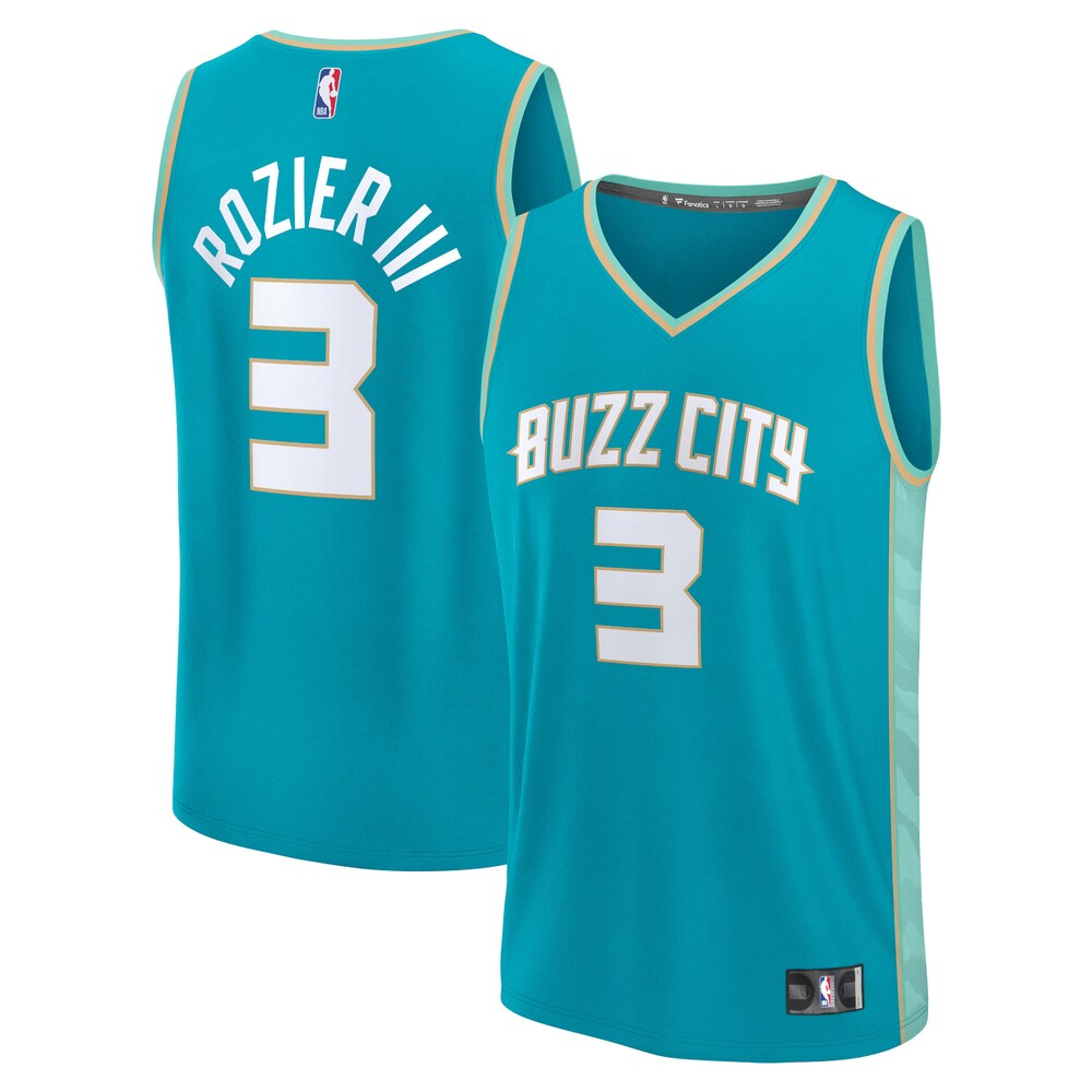 Terry Rozier Charlotte Hornets Fanatics Branded Unisex 2023/24 Fast Break Jersey - Teal - City Edition