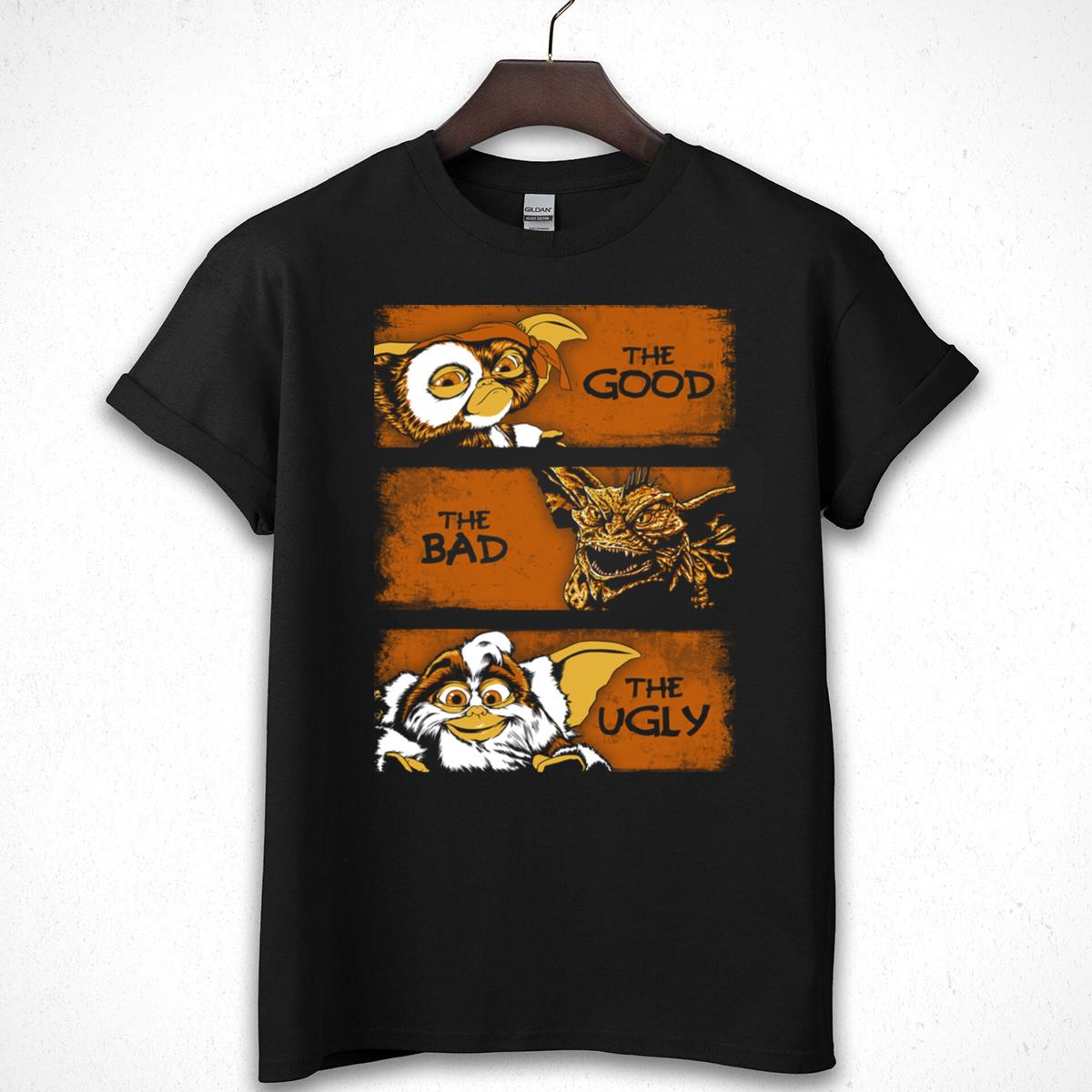 The Good, The Bad, The Ugly Gremlins Movie Vintage Graphic T-Shirt