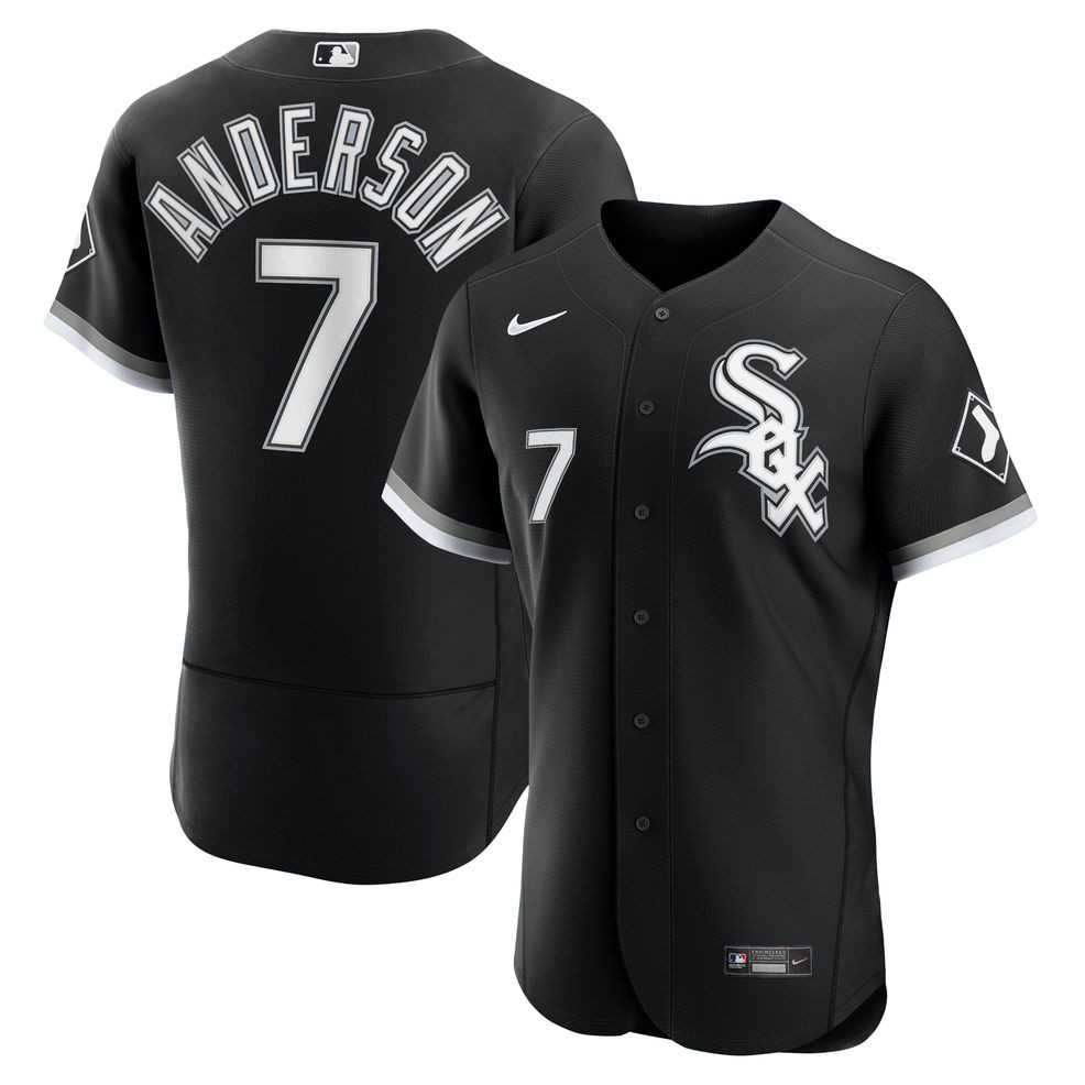 Tim Anderson Chicago White Sox Nike Alternate Authentic Player Jersey &#8211; Black