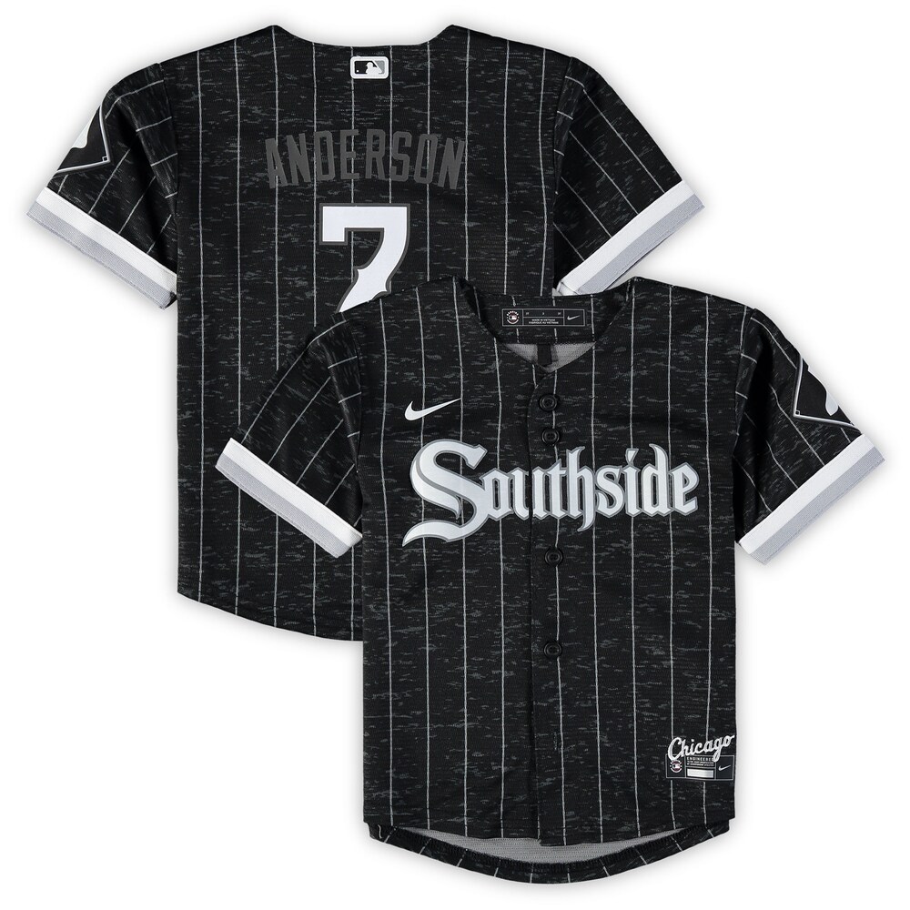 Tim Anderson Chicago White Sox Infant City Connect Script Replica Jersey - Black