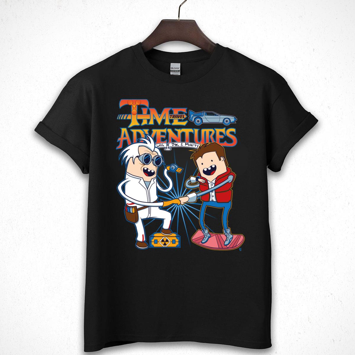 Time Travel Adventures Doc & Marty Graphic Tee