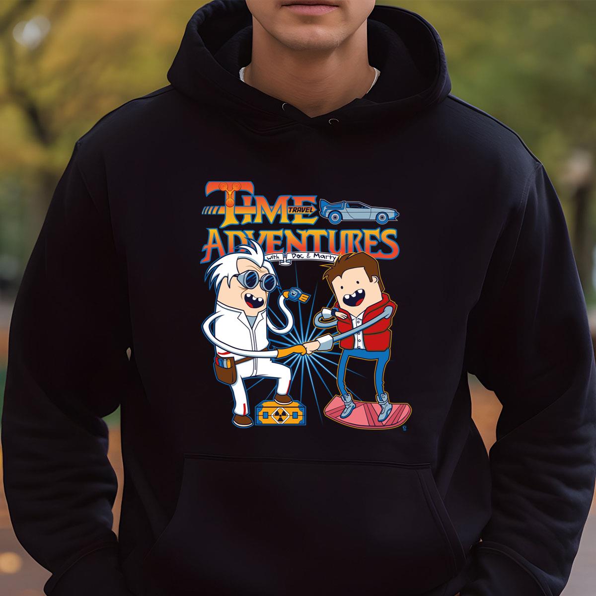 Time Travel Adventures Doc & Marty Graphic Tee