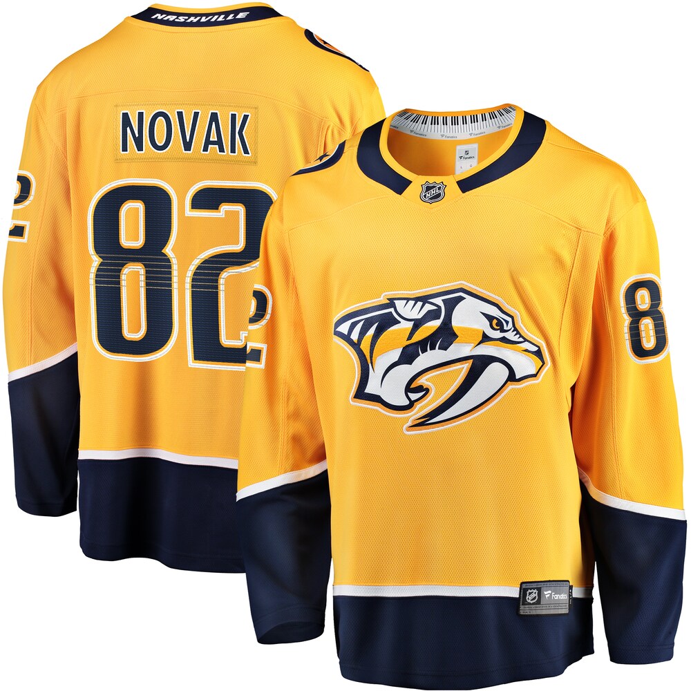 Tommy Novak Nashville Predators Fanatics Branded Home Breakaway Jersey - Gold