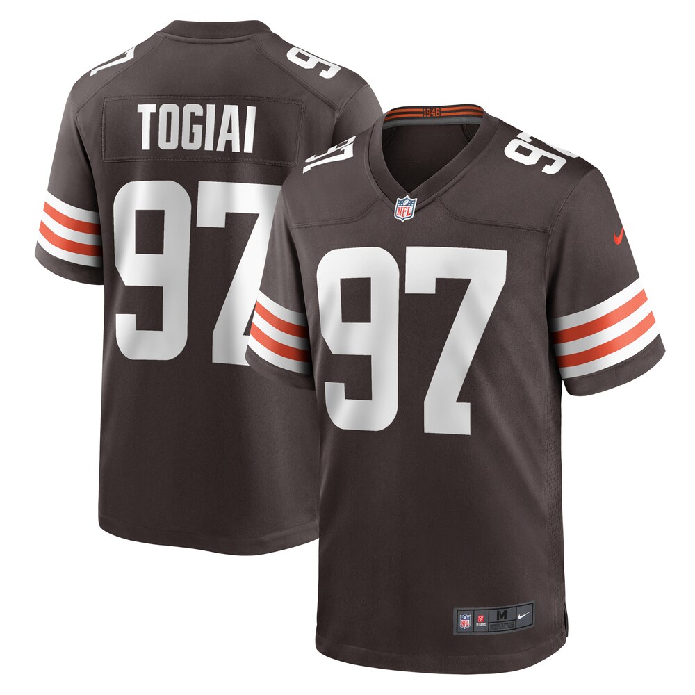 Tommy Togiai Cleveland Browns Nike  Game Jersey -  Brown
