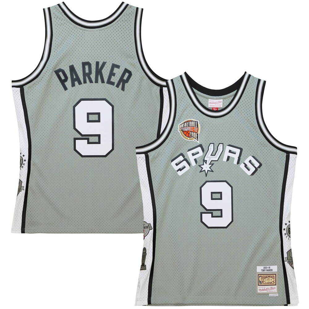Tony Parker San Antonio Spurs Mitchell & Ness Unisex Hall of Fame Class of 2023 Throwback Swingman Jersey - Gray