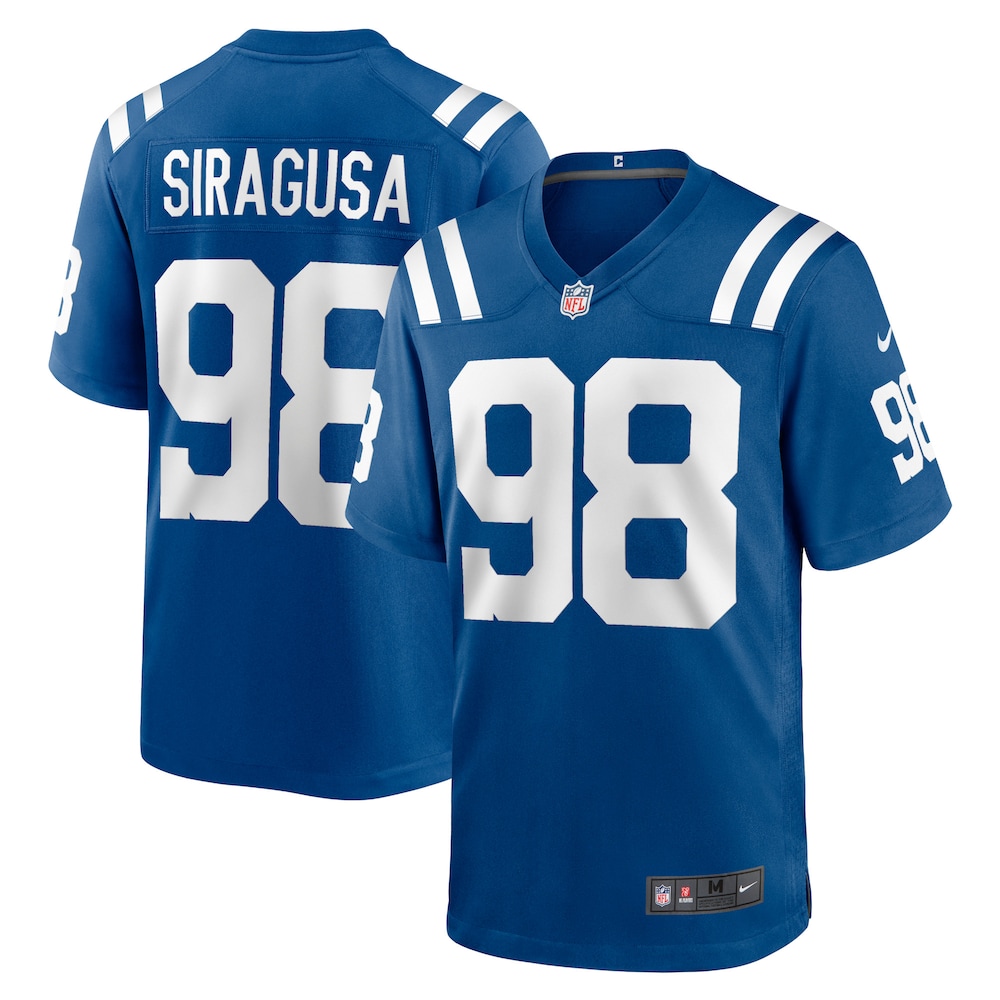 Tony Siragusa Indianapolis Colts Game Retired Player Jersey | Royal