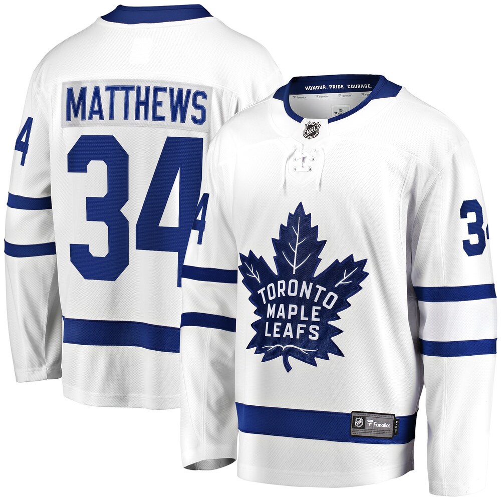 Toronto Maple Leafs Auston Matthews Fanatics Away Premier Breakaway Player Jersey | White