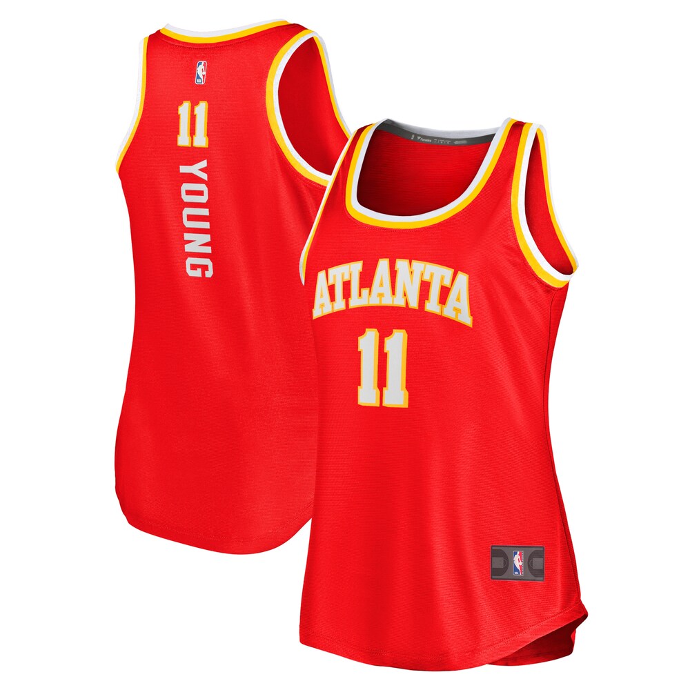 Trae Young Atlanta Hawks Fanatics Women's Fast Break Tank Jersey | Icon Edition | Red