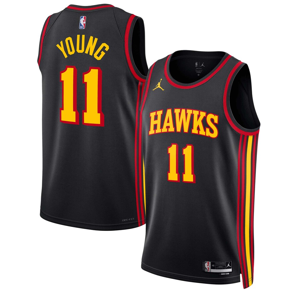 Trae Young Atlanta Hawks Jordan Brand Unisex Swingman Jersey | Statement Edition | Black