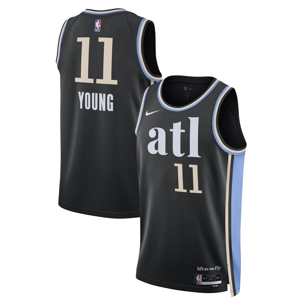 Trae Young Atlanta Hawks Unisex 2023/24 Swingman Jersey | Black | City Edition