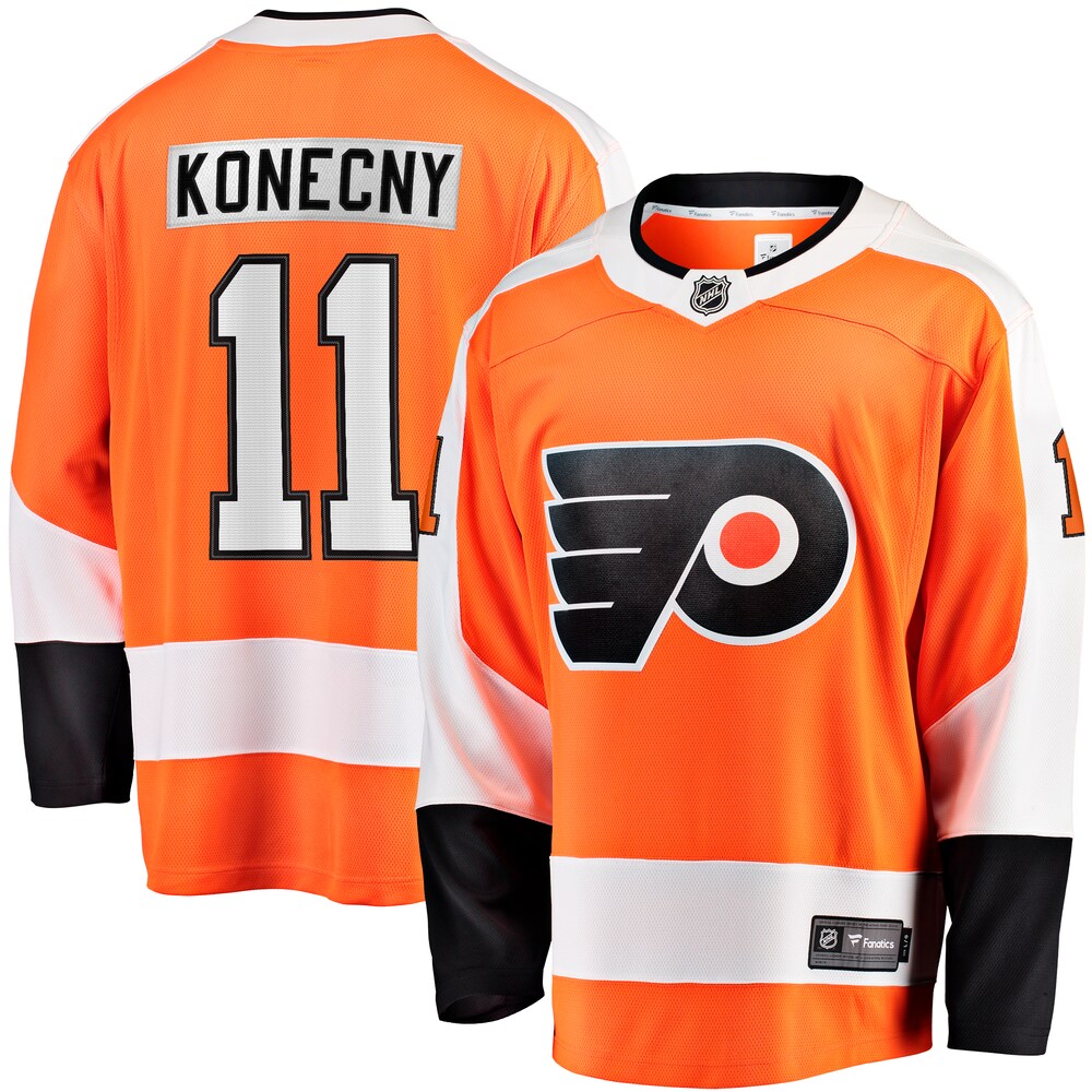 Travis Konecny Philadelphia Flyers Fanatics Branded Home Breakaway Jersey - Orange